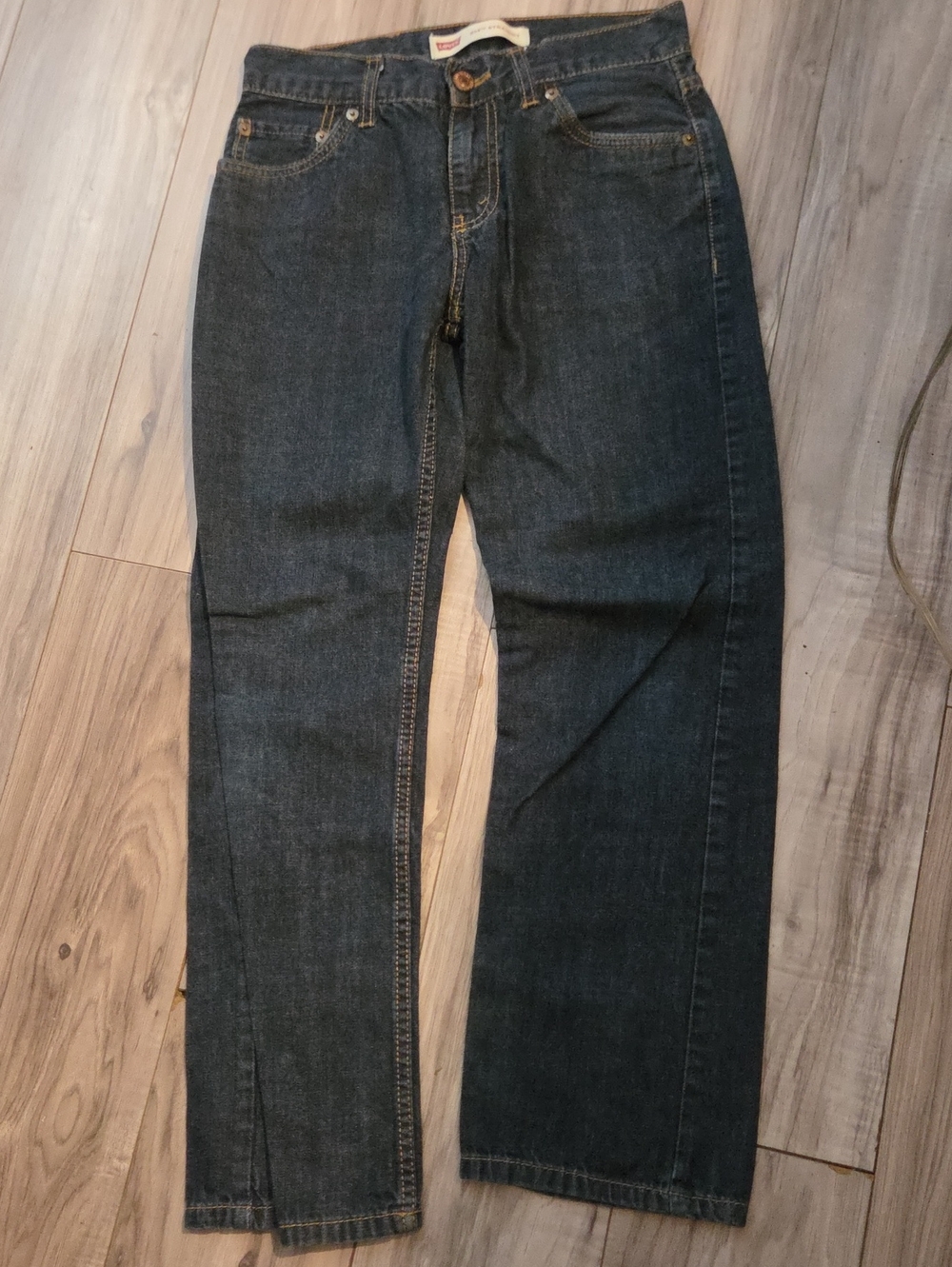 Signature by Levi Strauss Straight Dark Blue Jeans